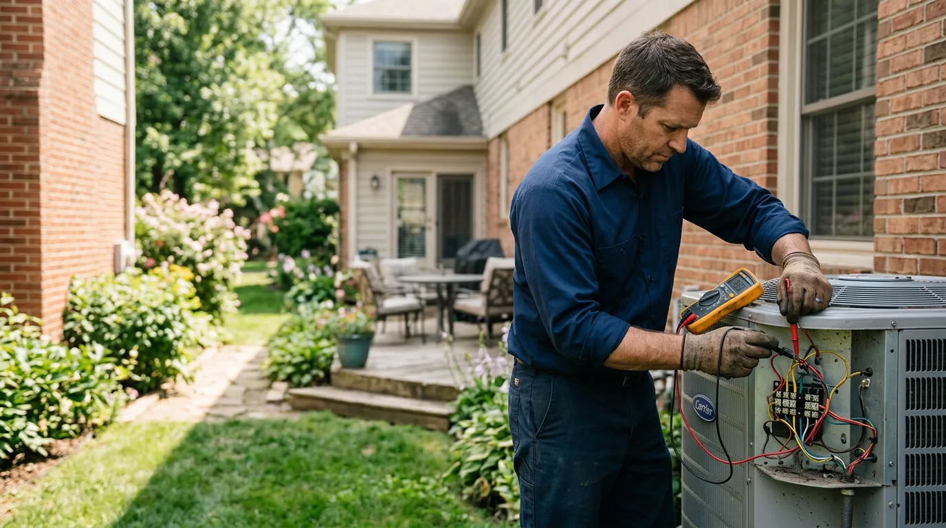 HVAC technician working near Roxbury, VT
